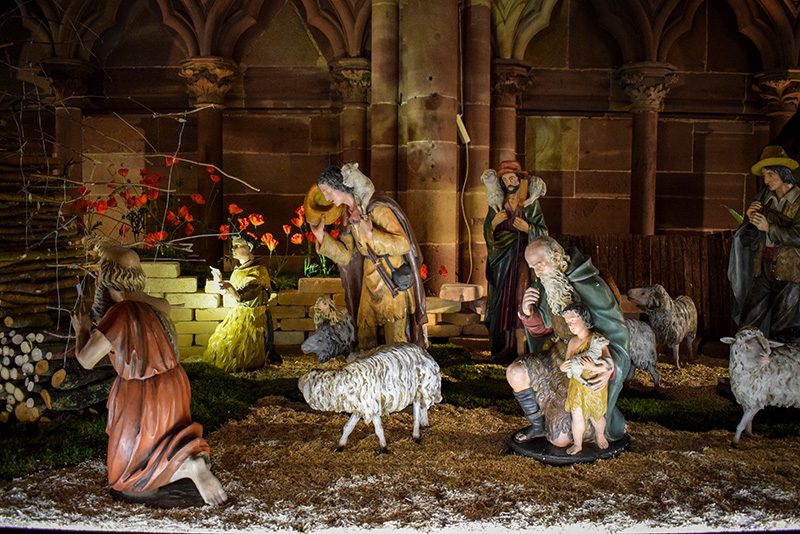 La crèche de Noël de la cathédrale de Strasbourg © French Moments