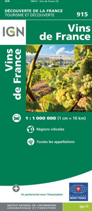 carte des vins de France IGN
