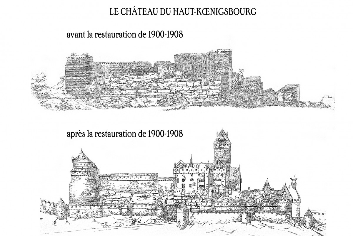 Haut-Kœnigsbourg Avant Apres by French Moments