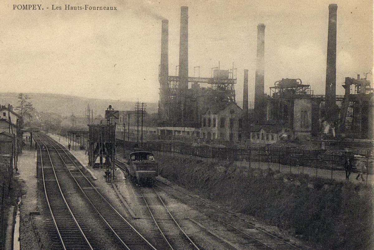 Lorraine industrielle - hauts-fourneaux de Pompey