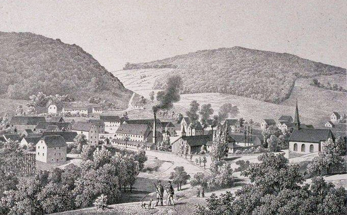 Verreries de Meisenthal en 1860