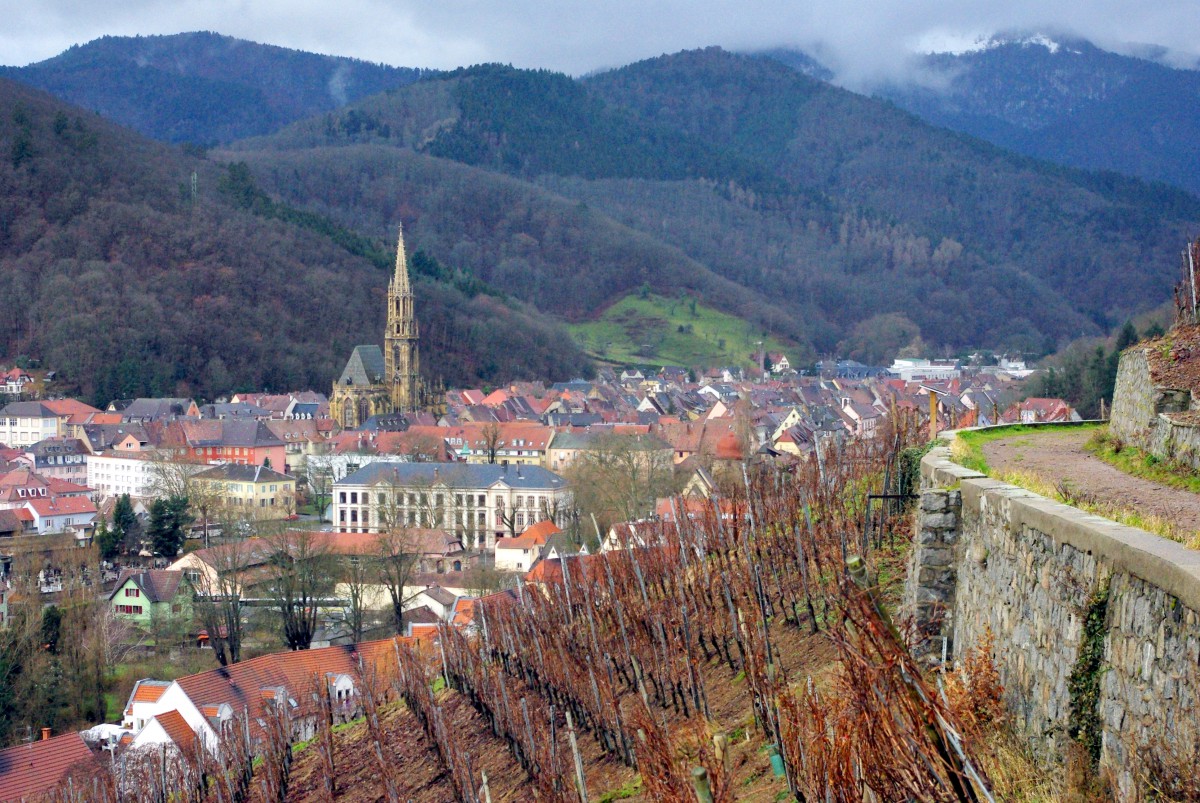 Thann from Rangen in Winter © French Moments Thann vu du Rangen en hiver © French Moments
