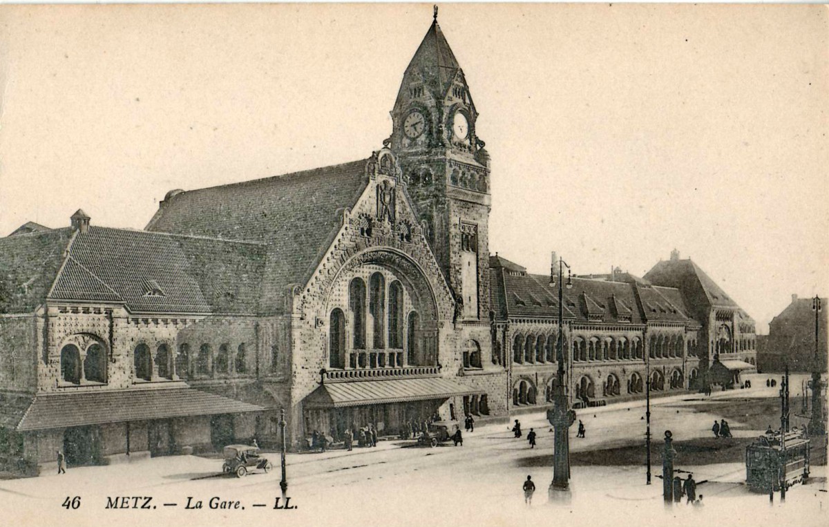 Gare de Metz dans les années 1920