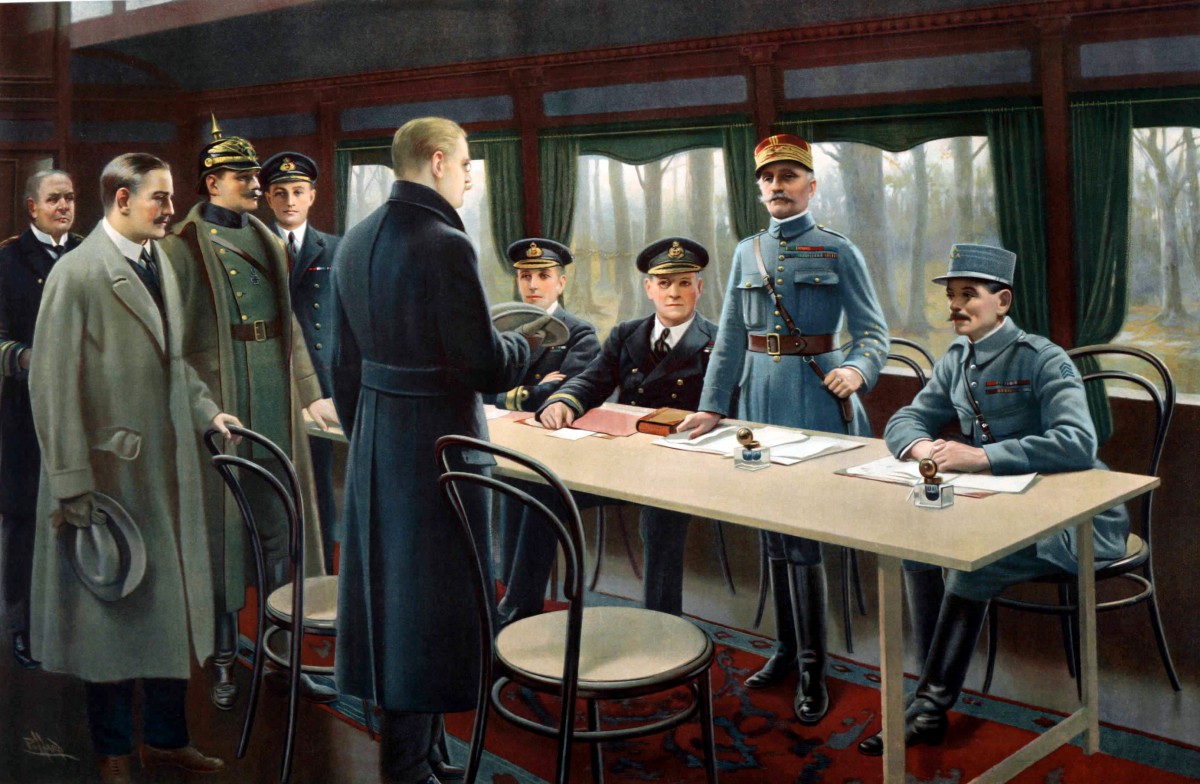 Signature de l'armistice de 1918 à Rethondes