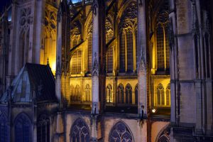 Détail de la cathédrale de Metz vue depuis la grande roue de Noël © French Moments