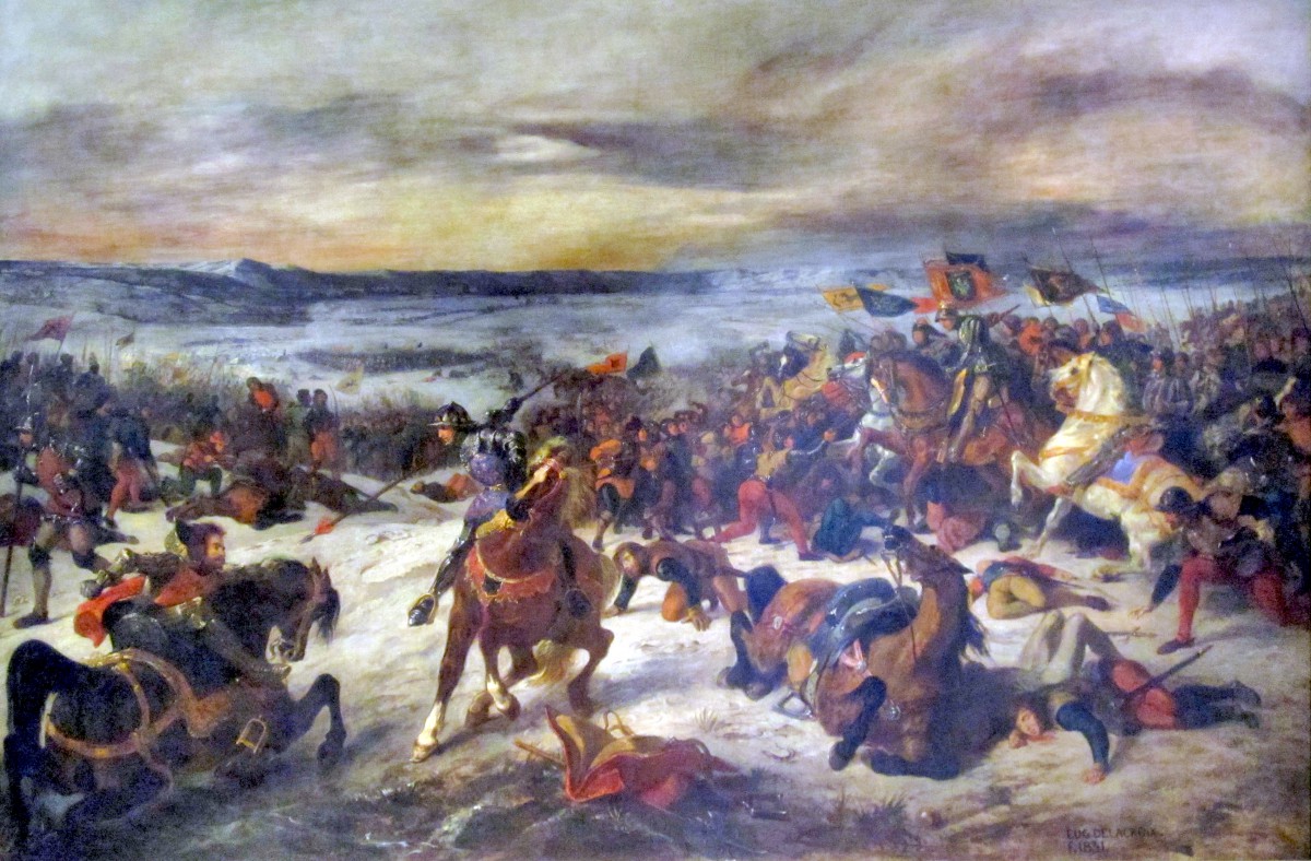 Bataille de Nancy par Delacroix (1831)