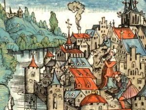 Nancy Assiégée par Charles le Téméraire gravure de 1518