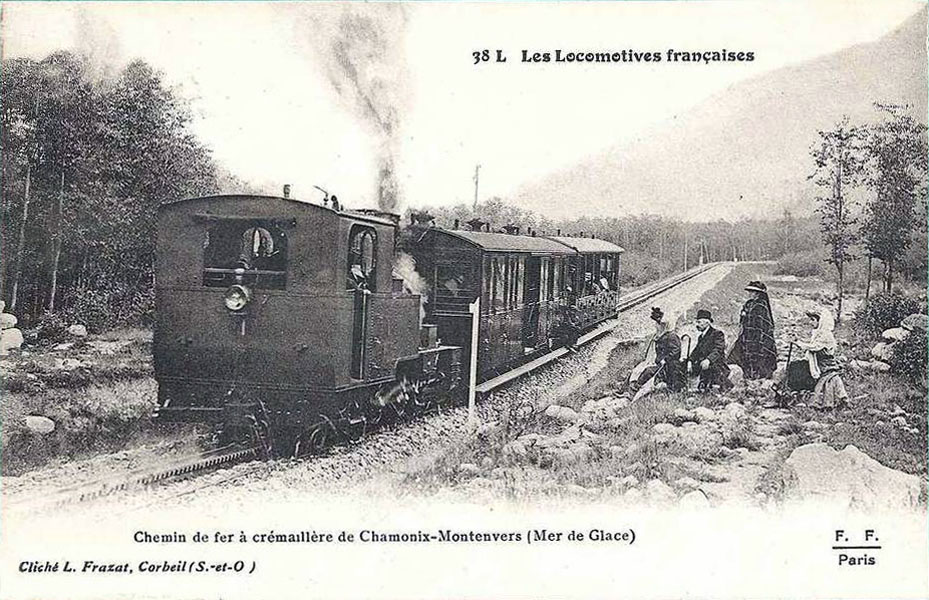 Chemin de fer du Montenvers vers 1910