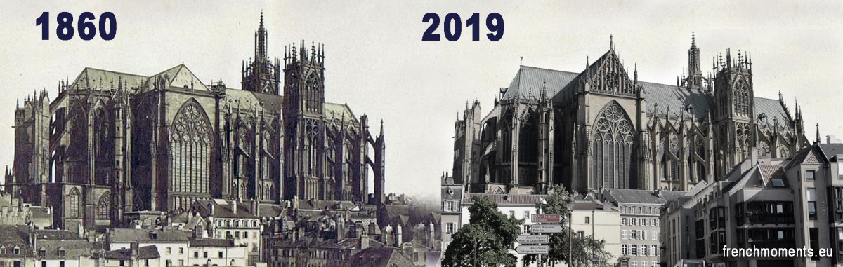 La cathédrale de Metz en 1860 et en 2019 by French Moments