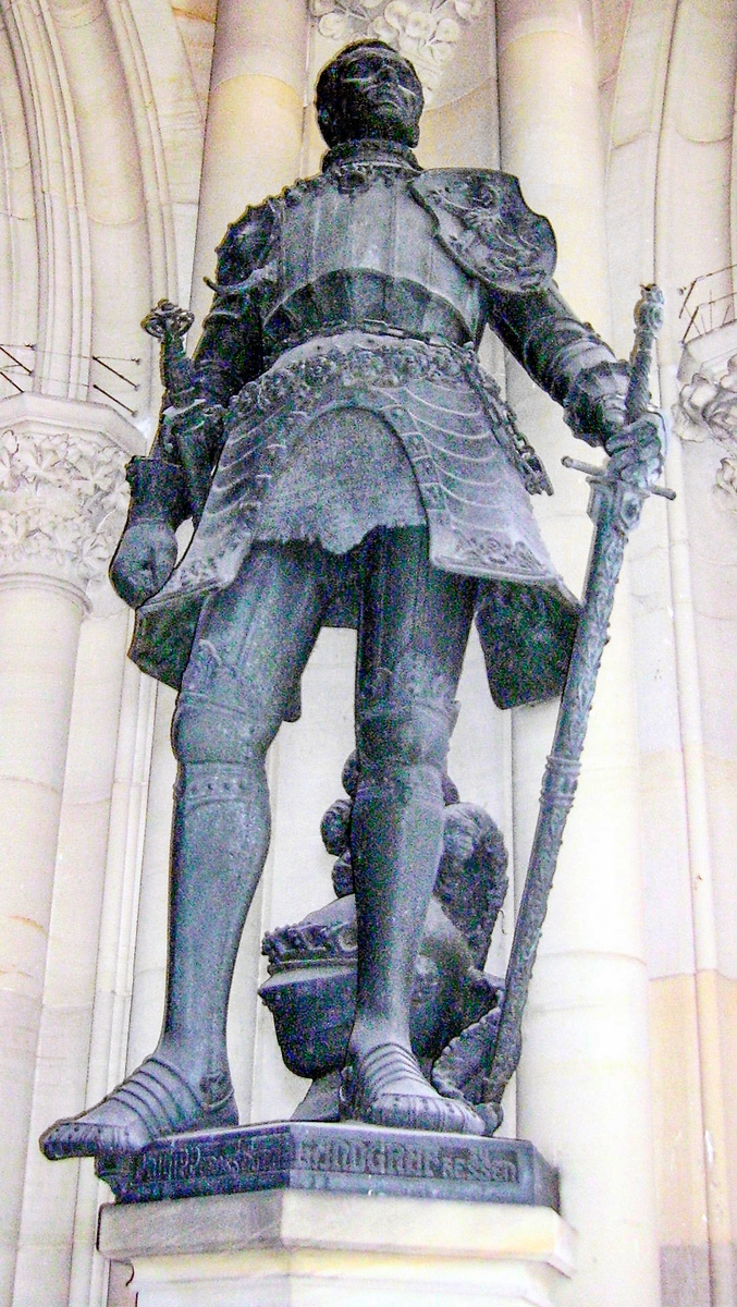 Statue du Philippe Ier de Hesse [Public Domain]
