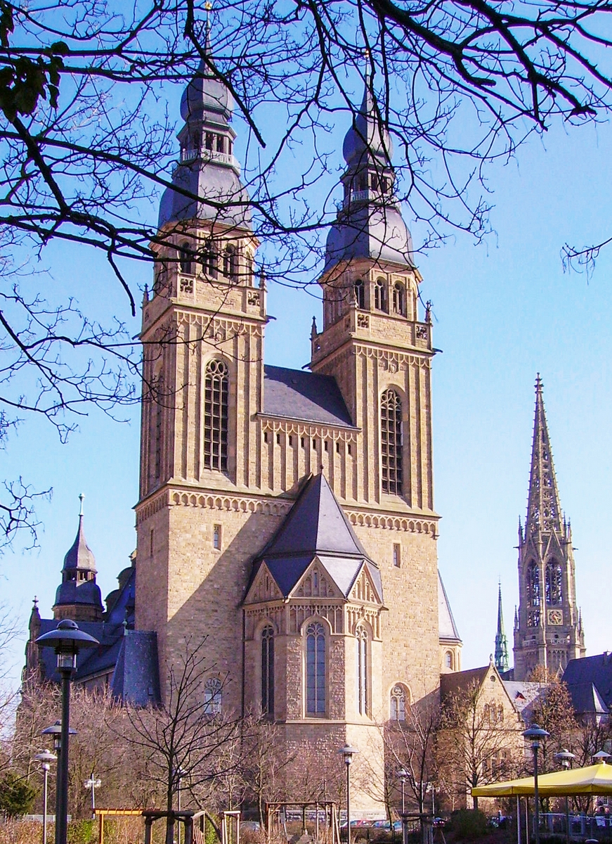 Le chevet de la Josephskirche à Spire - par Immanuel Giel [Public Domain]