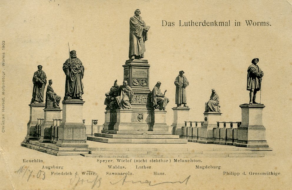 Le Lutherdenkmal, monument à Martin Luther de Worms