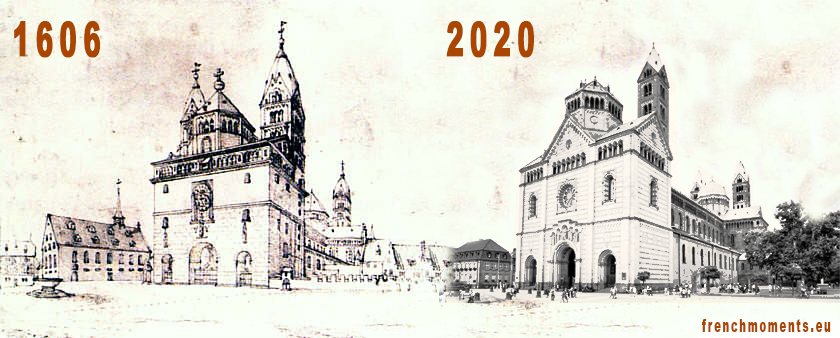 Avant-Après : la façade occidentale de la cathédrale de Spire (image par French Moments)
