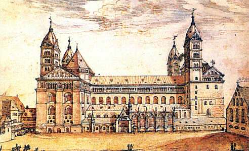 Le Kaiserdom de Spire en 1610
