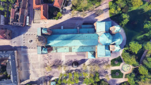 La cathédrale de Spire vue du ciel © Google Earth