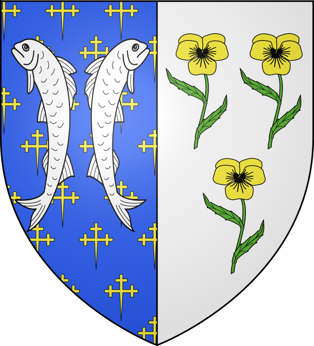 Les deux poissons - Blason de Bar-le-Duc © Spedona - licence [CC BY-SA 4.0] from Wikimedia Commons