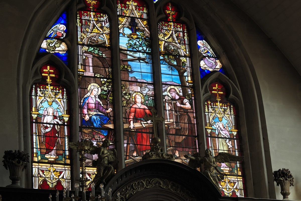 Autour de Nancy - Les vitraux de l'église Saint-Marien de Vic-sur-Seille © GFreihalter - licence [CC BY-SA 3.0] from Wikimedia Commons