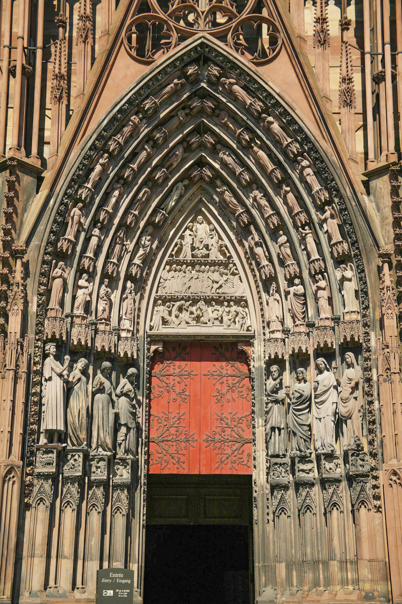 Façade de la cathédrale de Strasbourg - portail de droite © Doc Searls - licence [CC BY 2.0] from Wikimedia Commons
