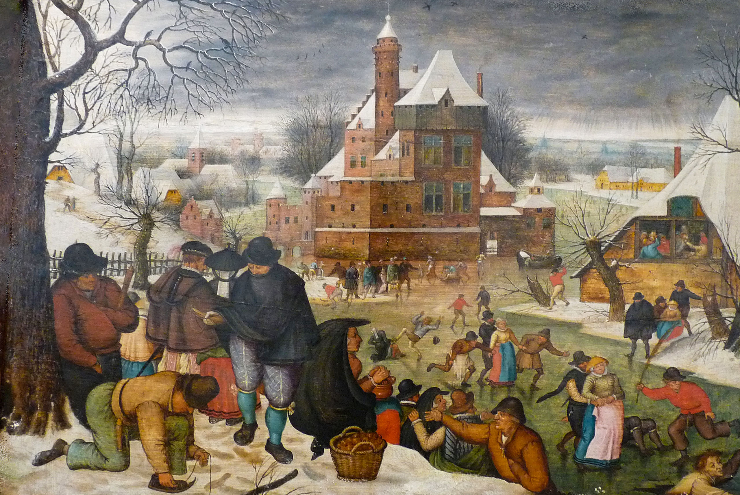 Brueghel le Jeune, Scène de patinage 1613
