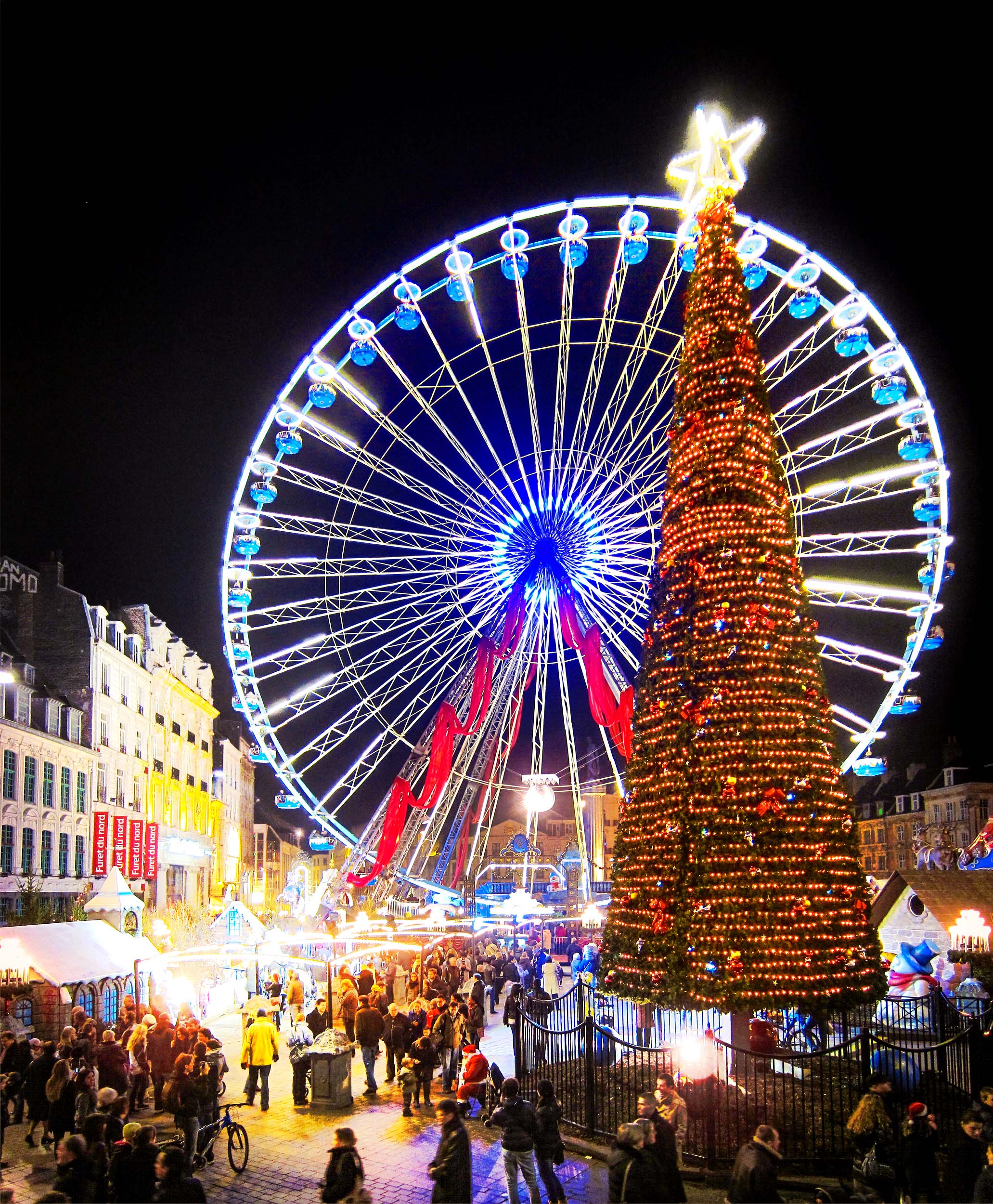 Lille à Noël © Velvet - licence [CC BY-SA 3.0] from Wikimedia Commons