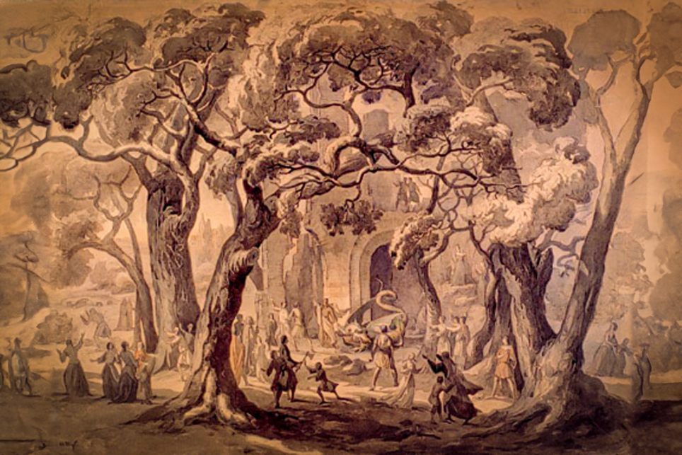 La capture du Graoully par saint Clément. Auguste Migette [Public Domain via Wikimedia Commons]