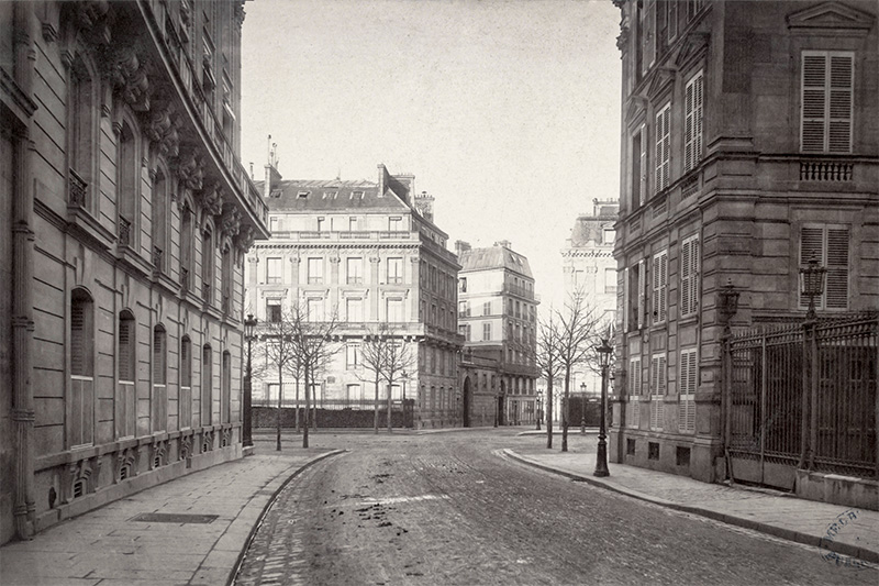 Rue de Presbourg par Charles Marville entre 1864 et 1870
