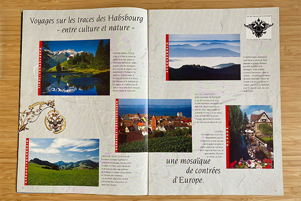 Brochure Voyage sur les traces des Habsbourg