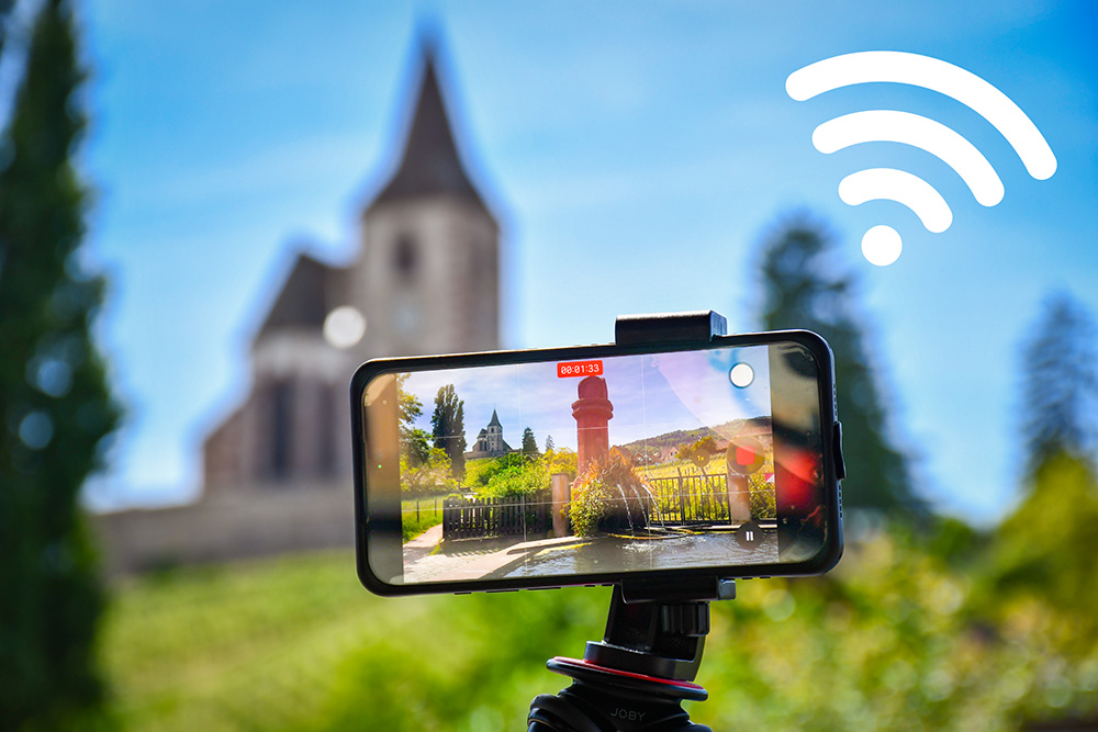 Travailler à distance en Alsace - église fortifiée d'Hunawihr